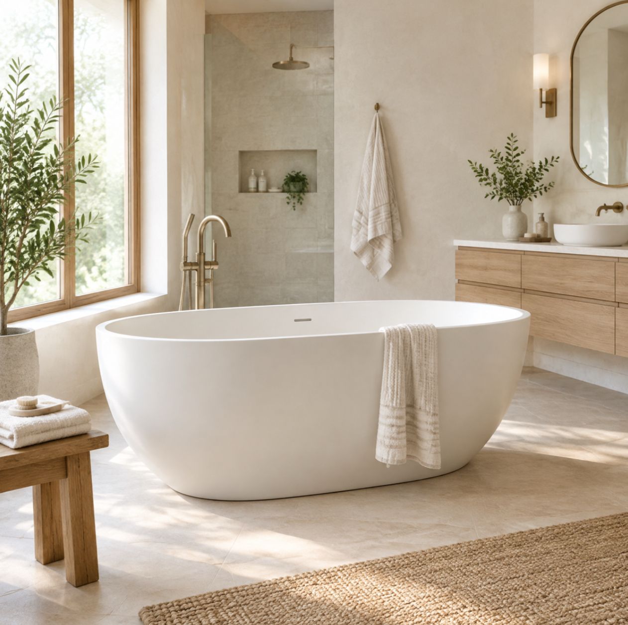 Modern bathtub