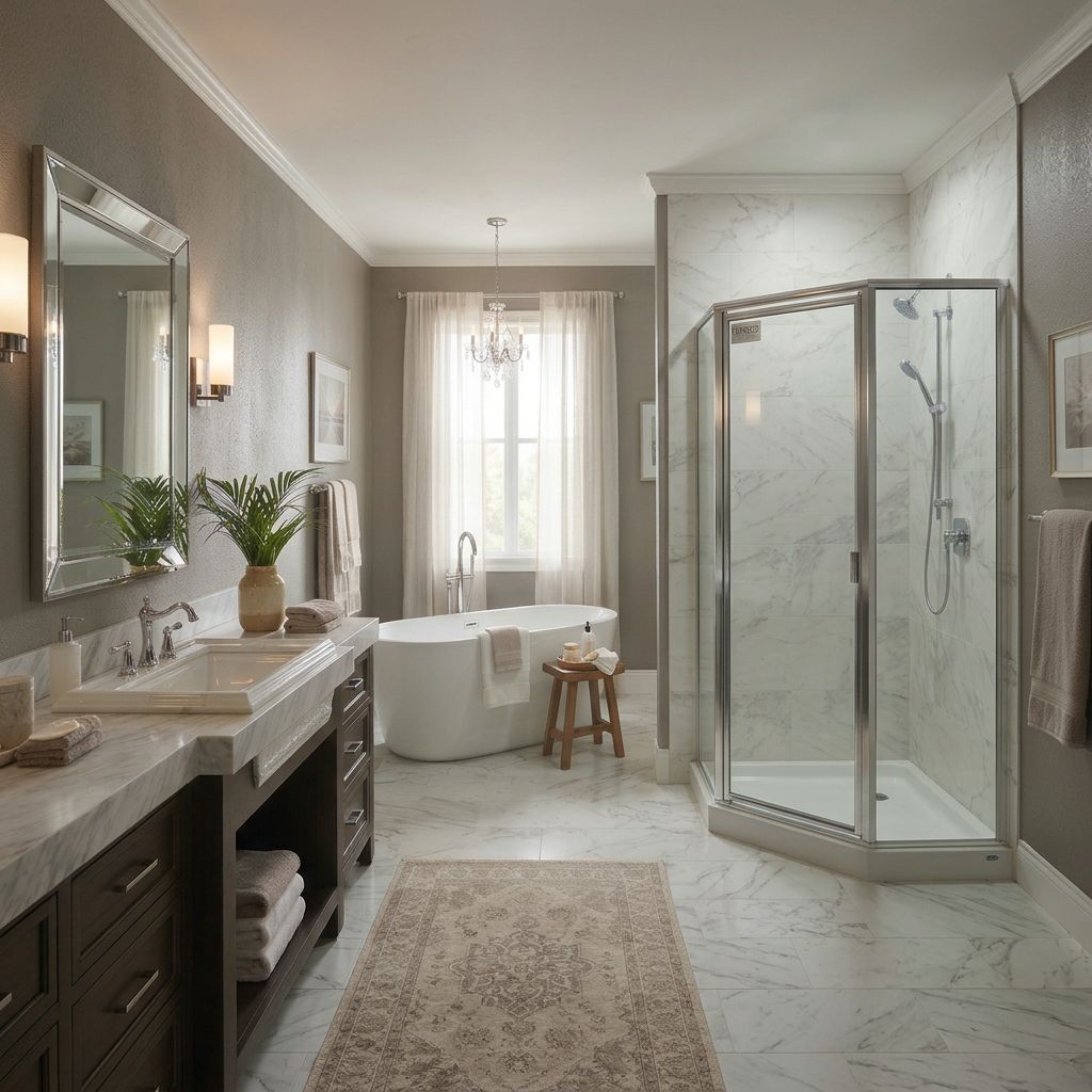 Premium bathroom interior